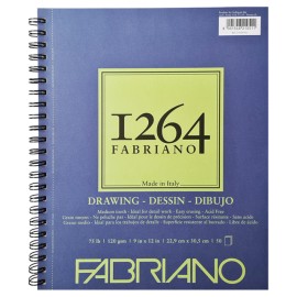 Papel Fabriano 1264 Para Dibujo, 22,9x30,5 cm 50 Hojas