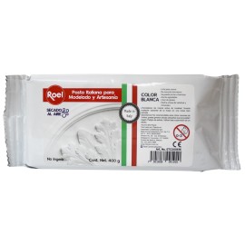Pasta Para Modelar Italiana Roel 400g Blanca