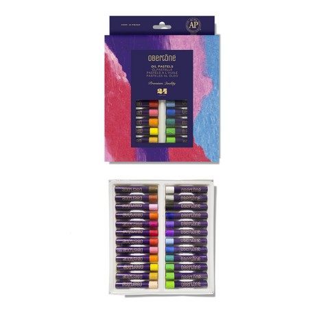 Pastel Al Óleo En Gis Obertone Caja Con 24 Piezas